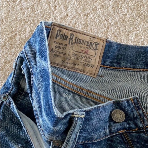 Polo Ralph Lauren Distressed Denim Shorts - Picture 2 of 3